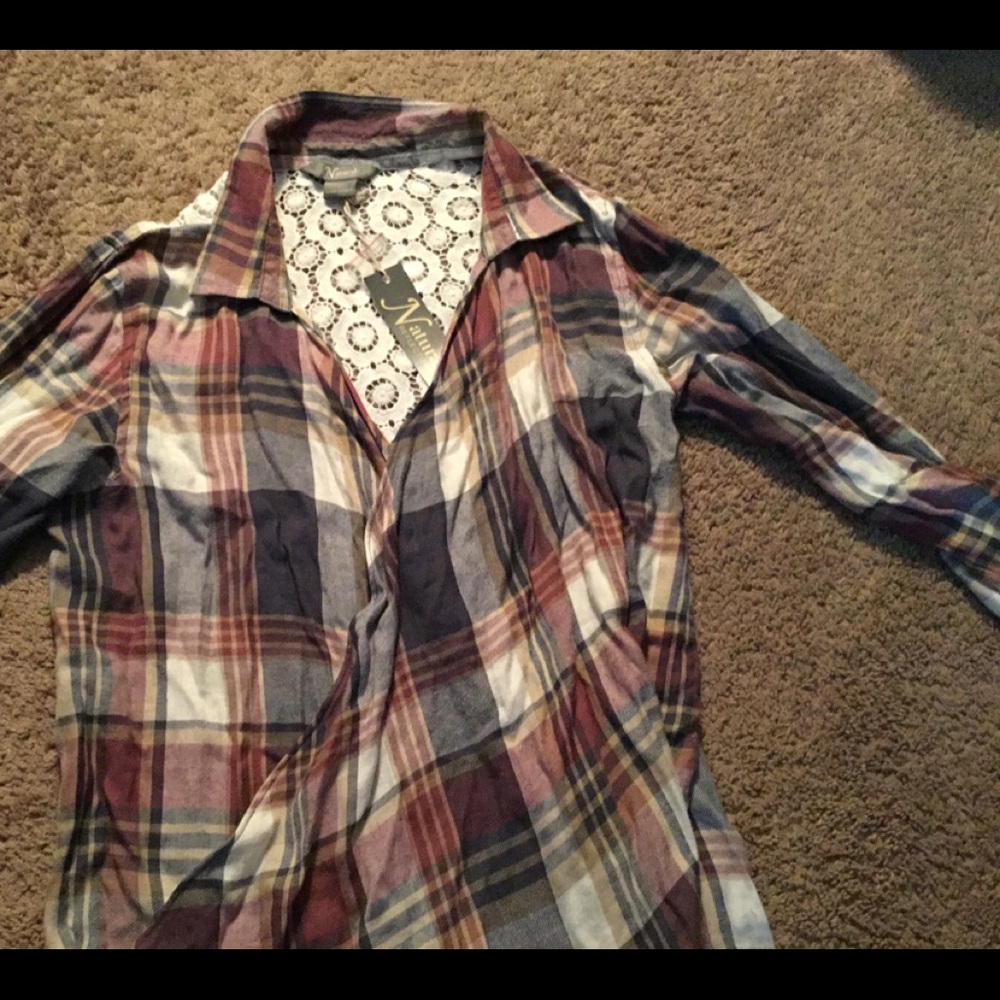 Natural Reflections large ombré  plaid